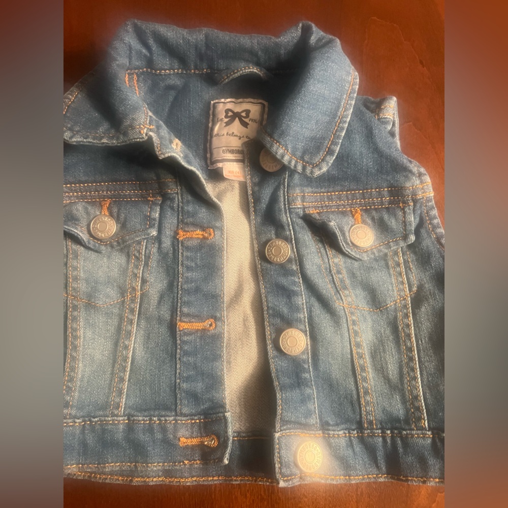 Gymboree toddler girls denim vest size 4